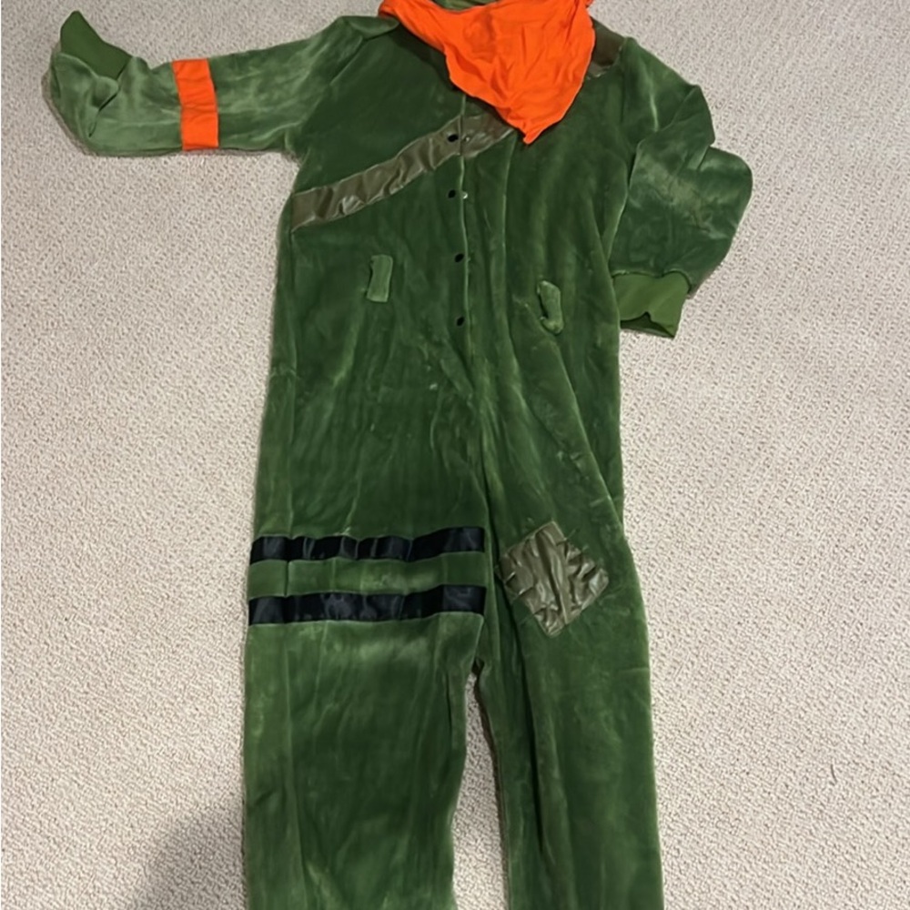 Fortnite Kids Pajamas in Green and Orange
